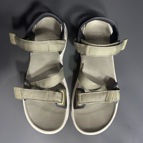 Teva Olive Green Strappy Sandals size 12 brand new w/out box and tags
